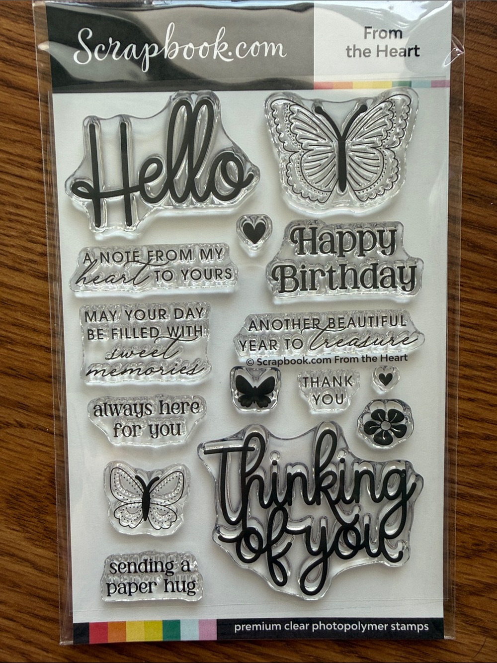 Scrapbook.com From the Heart Stamp Set